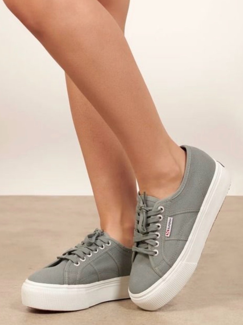 Superga 2790A Cotu Platform Sneakers Grey